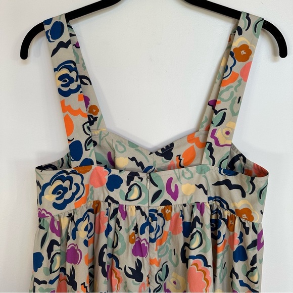 Caron Callahan Danya Dress in Graphic Floral Poplin Size XS - Picture 5 of 10